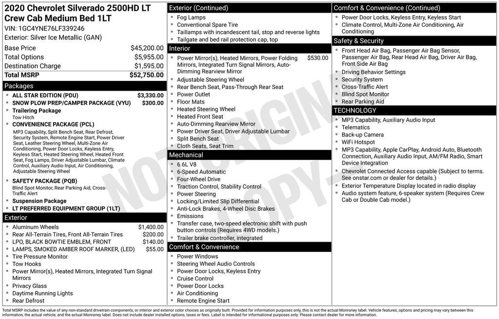 2020 Chevrolet Silverado 2500 HD LT