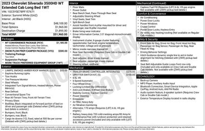 2023 Chevrolet Silverado 3500 HD Work Truck
