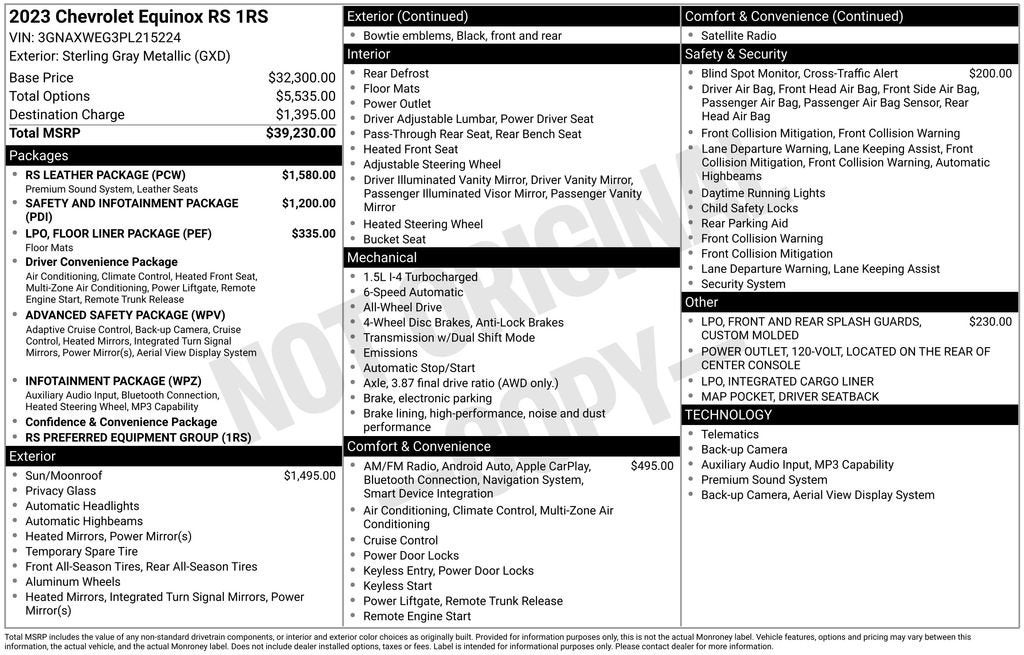 2023 Chevrolet Equinox RS