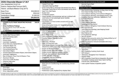 2026 Chevrolet Blazer 2LT