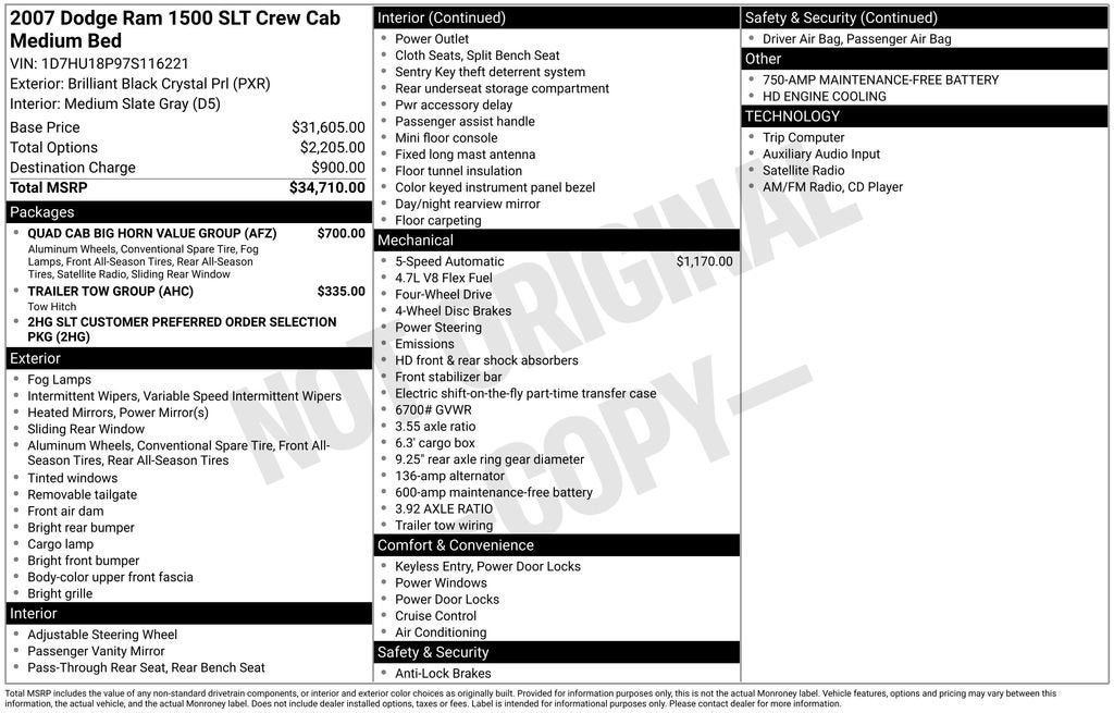 2007 Dodge Ram 1500 SLT
