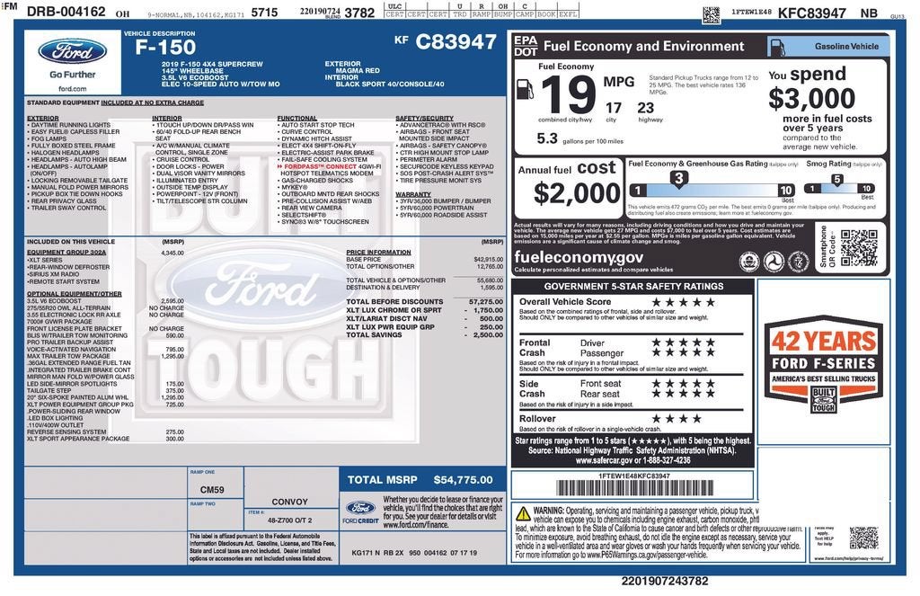 2019 Ford F-150 XL