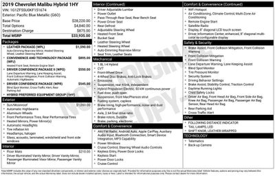 2019 Chevrolet Malibu Hybrid