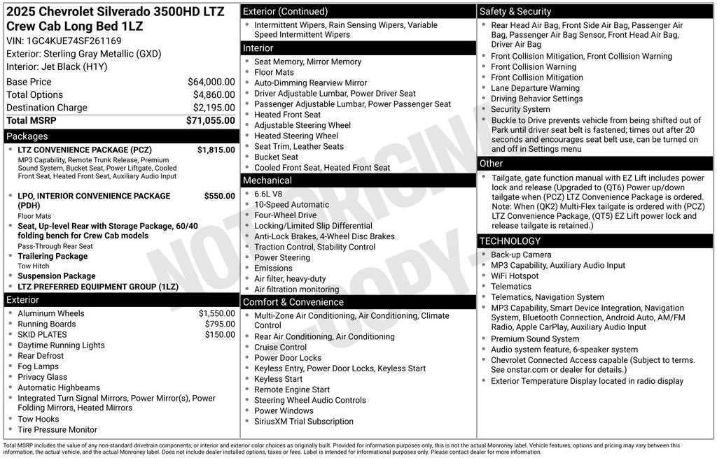 2025 Chevrolet Silverado 3500 HD LTZ DRW
