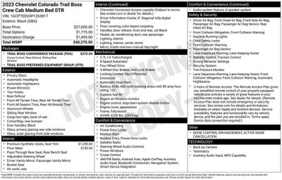 2023 Chevrolet Colorado Trail Boss