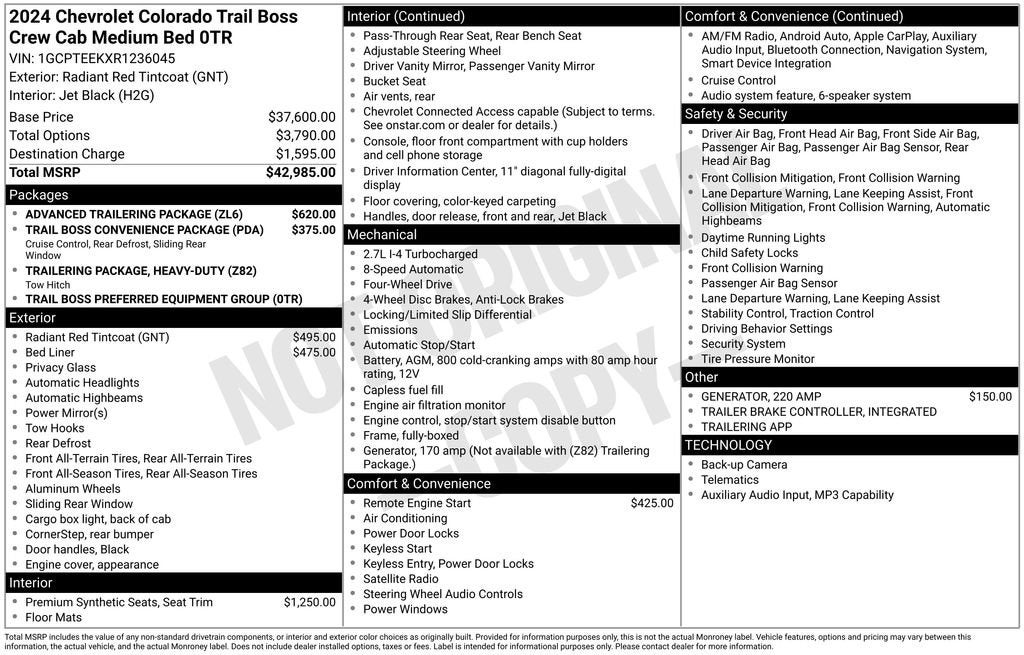 2024 Chevrolet Colorado 4WD Trail Boss