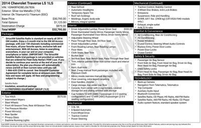 2014 Chevrolet Traverse LS