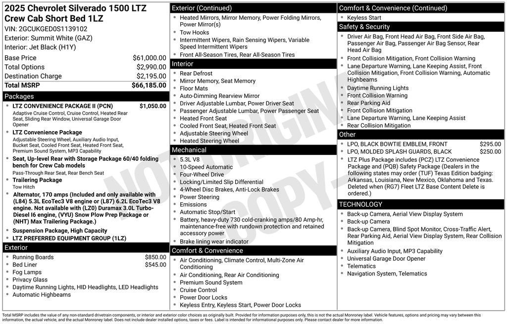 2025 Chevrolet Silverado 1500 LTZ