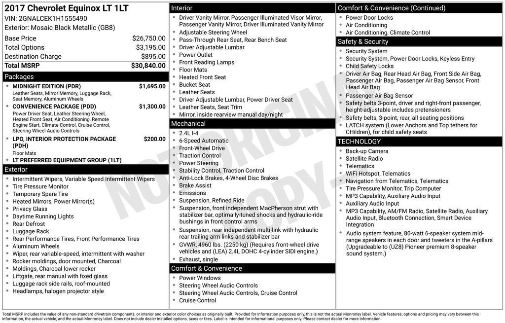 2017 Chevrolet Equinox LT