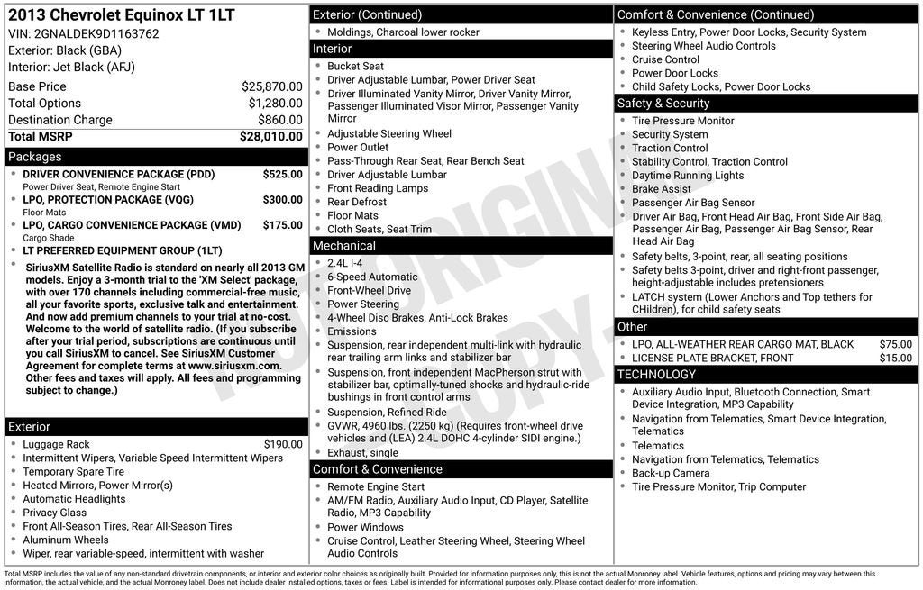 2013 Chevrolet Equinox LT