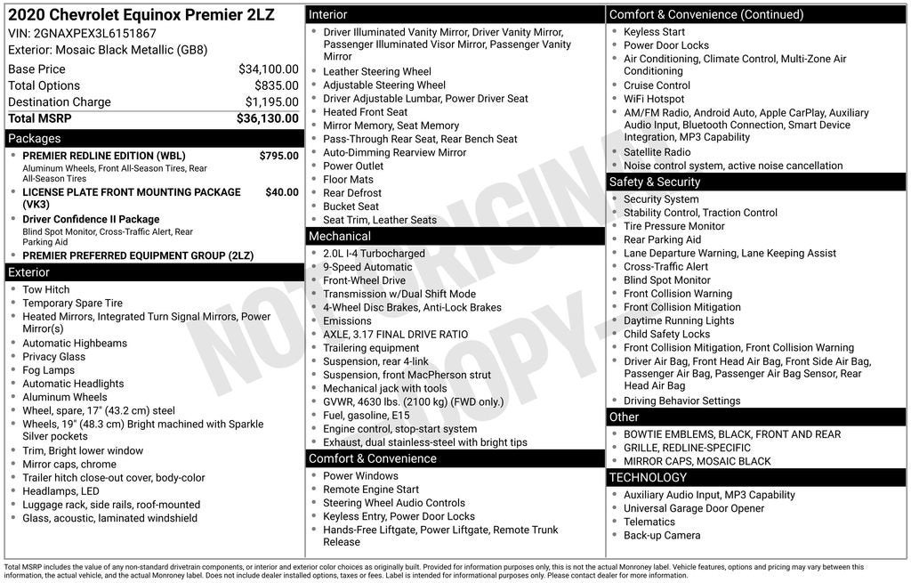 2020 Chevrolet Equinox Premier