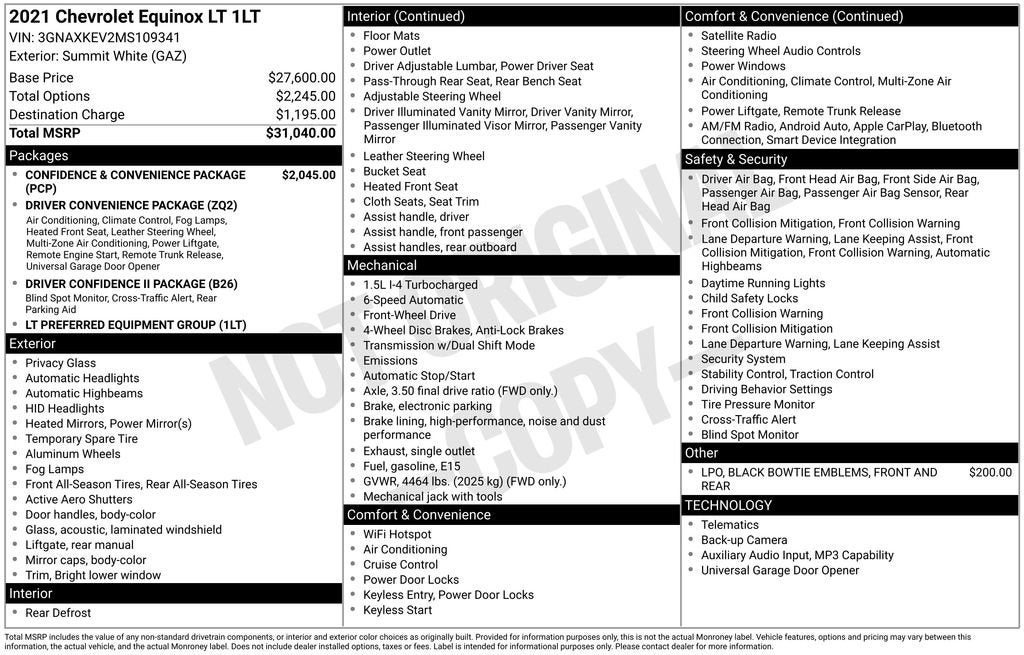 2021 Chevrolet Equinox LT