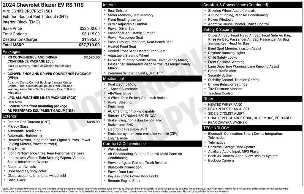 2024 Chevrolet Blazer EV RS