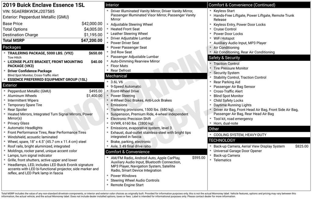 2019 Buick Enclave Essence