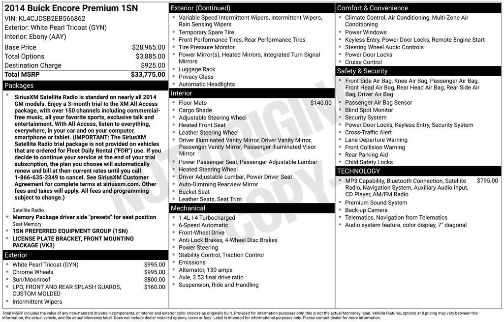 2014 Buick Encore Premium
