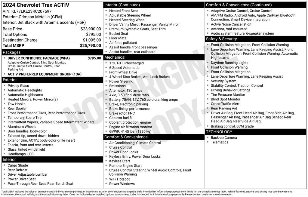 2024 Chevrolet Trax ACTIV