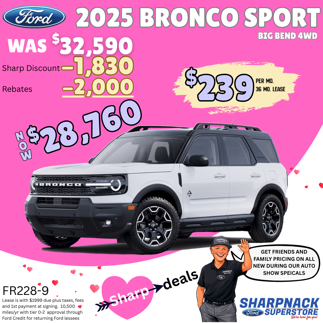 Bronco Sport $239/mo.!